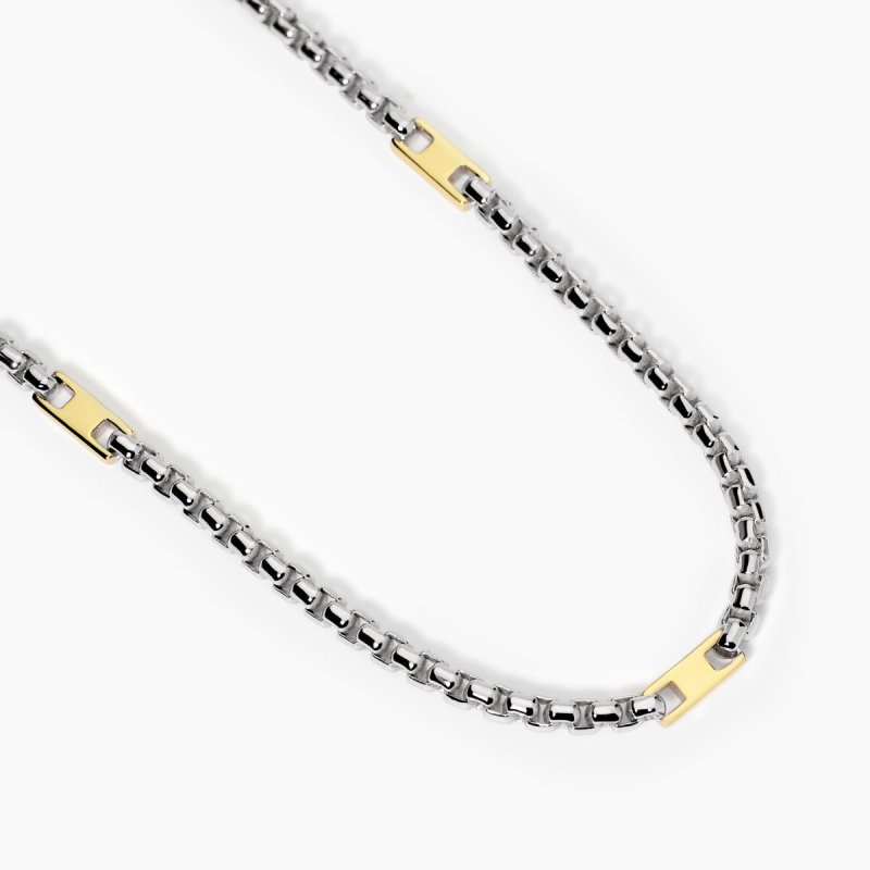 Mabina - Collana In Argento 925 Dorato - Oro 18K