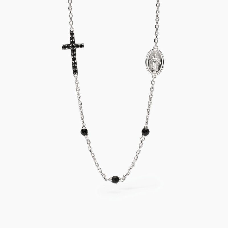 Mabina - Collana Agata Zirconi - Argento 925