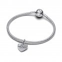 Charm Pendente Cuore "Love" da incidere