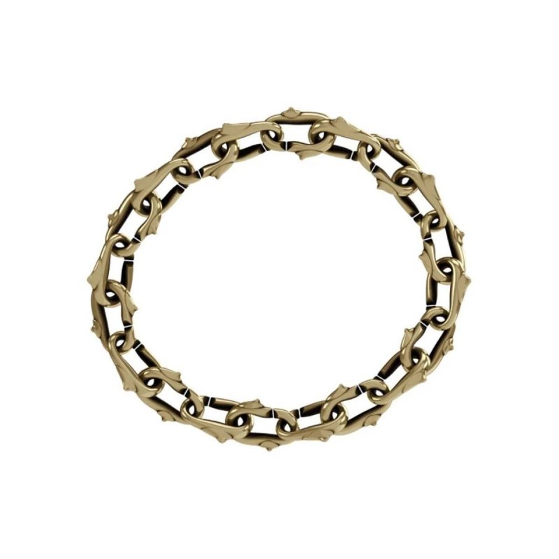 Bracciale Unisex John Richmond Spine 10 Mm Bronzo Dorato Jrtc07By