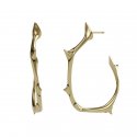 Orecchini John Richmond Cerchio Semiaperto Bronzo Dorato Jrte05By
