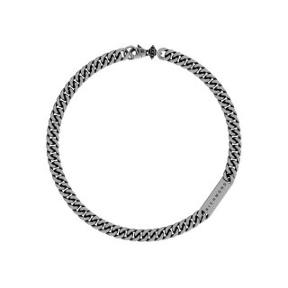 Collana girocollo in acciaio con piastrina JRHN06SW.