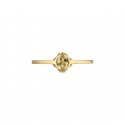 Anello con motivo Interlocking G in oro giallo 18kt e berillo giallo