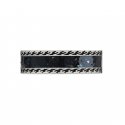 Anello in argento 925 e smalto nero con dettaglio G intrecciata