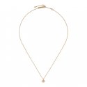 Collana con pendente GG Running in oro rosa 18kt