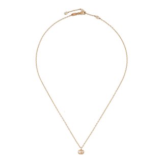 Collana con pendente GG Running in oro rosa 18kt