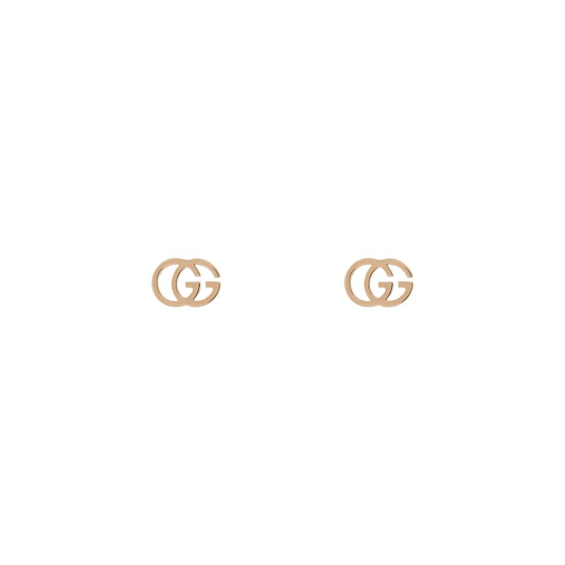 Orecchini GG Running in oro rosa 18kt