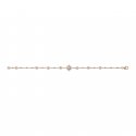 Bracciale Flora in oro rosa 18kt e diamanti