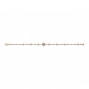 Bracciale Flora in oro rosa 18kt e diamanti