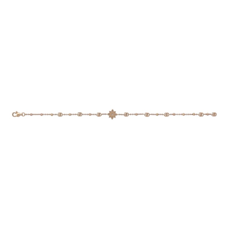 Bracciale Flora in oro rosa 18kt e diamanti