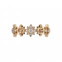 Anello Flora in oro rosa 18kt e diamanti