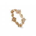 Anello Flora in oro rosa 18kt e diamanti