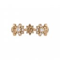 Anello Flora in oro rosa 18kt e diamanti