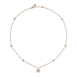 Collana Flora in oro rosa 18kt e diamanti