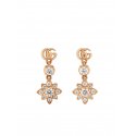 Orecchini Flora in oro rosa 18kt e diamanti