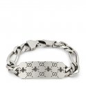 Bracciale in argento 925 con motivo ape e Doppia G