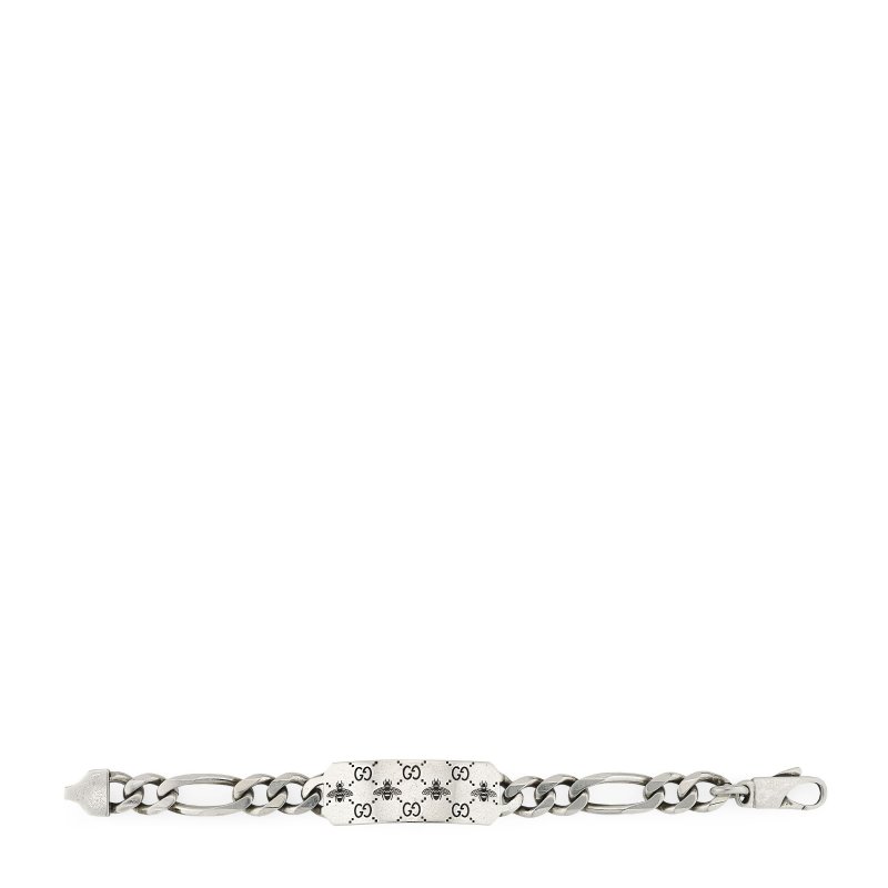Bracciale in argento 925 con motivo ape e Doppia G