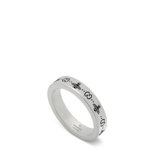 Anello in argento 925 con motivo ape e Doppia G