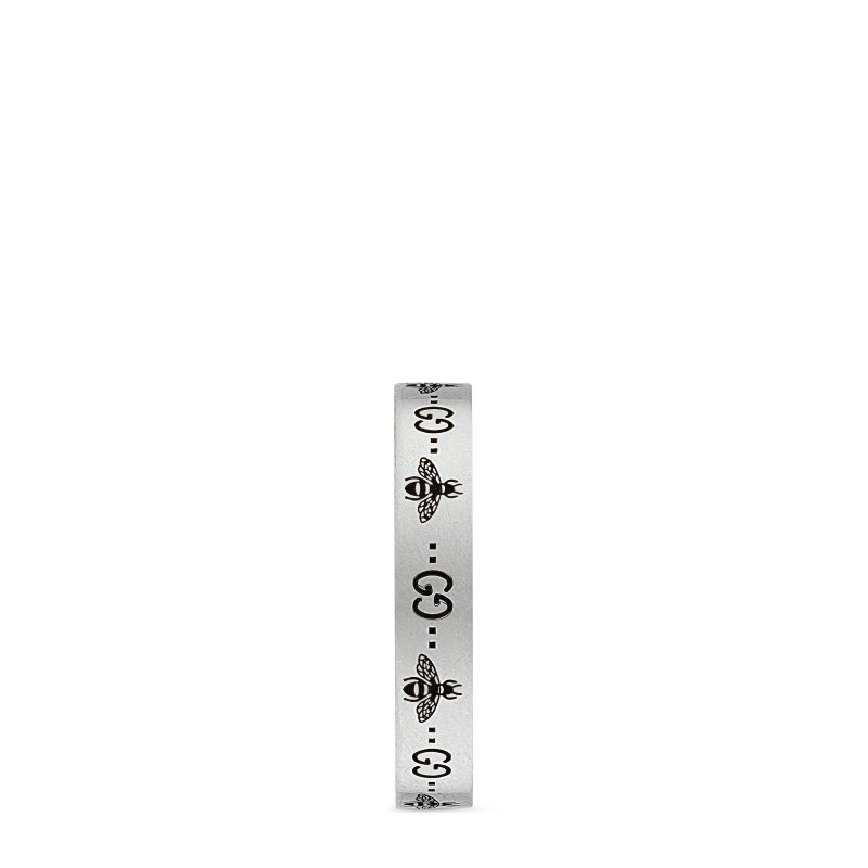 Anello in argento 925 con motivo ape e Doppia G