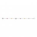 Bracciale in argento 925 con dettagli Interlocking G e smalto colorato