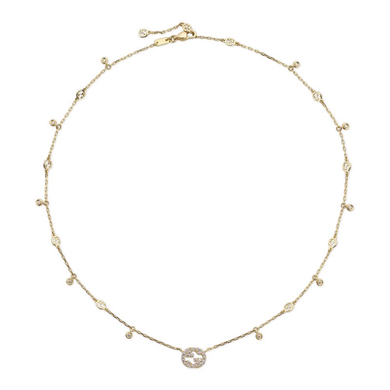 Collana Gucci Interlocking - 729402 J8540 8000
