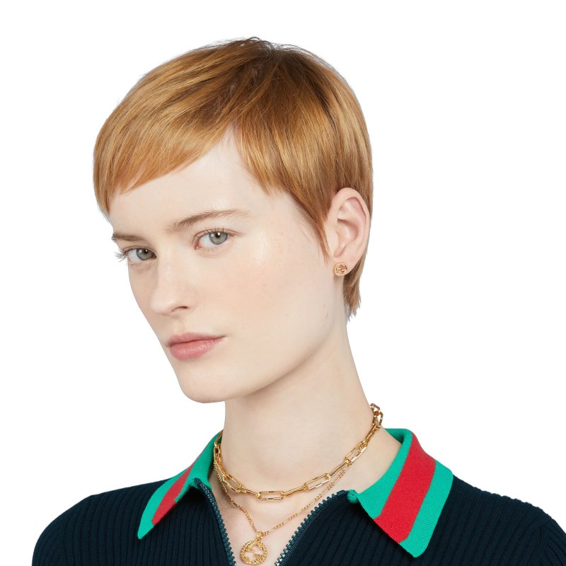Orecchini Gucci Interlocking - 748543 J8500 8000