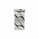 Anello con motivo G intrecciata in argento 925