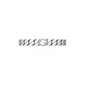 Bracciale con motivo G intrecciata in argento sterling