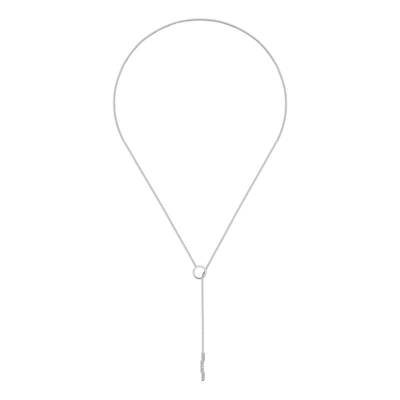 Collana Link to love in oro bianco 18kt e diamanti
