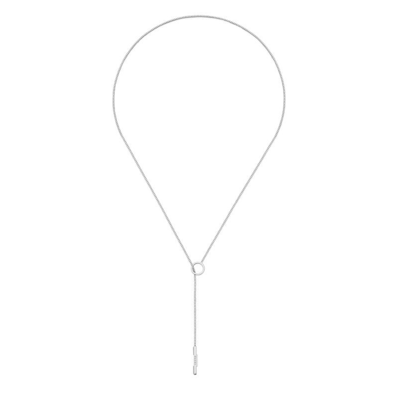 Collana Link to love in oro bianco 18kt e diamanti
