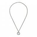 Collana in argento 925 con pendente Interlocking G_small, lunghezza 50 cm