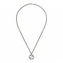 Collana in argento 925 con pendente Interlocking G_small, lunghezza 50 cm