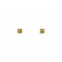Orecchini con motivo Interlocking G in oro giallo 18kt e berilli gialli