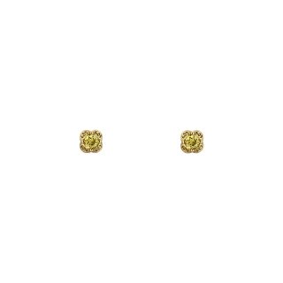 Orecchini con motivo Interlocking G in oro giallo 18kt e berilli gialli