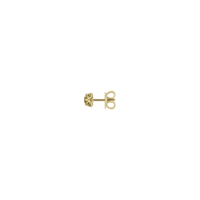 Orecchini con motivo Interlocking G in oro giallo 18kt e berilli gialli