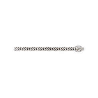 Fermacravatta in argento 925 con dettagli Interlocking G
