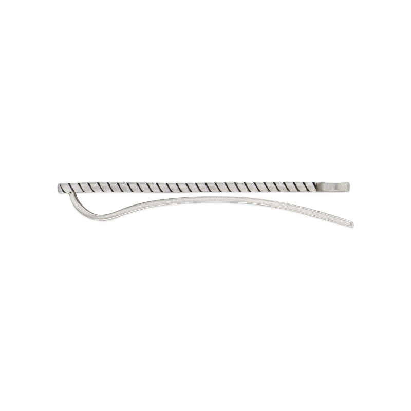Fermacravatta in argento 925 con dettagli Interlocking G