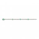 Bracciale in argento 925 e smalto verde con dettagli Interlocking G