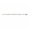 Bracciale in argento 925 e smalto verde con dettagli Interlocking G
