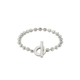 Bracciale in argento 925 con catena Boule