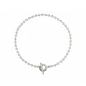 Collana in argento 925 con catena Boule
