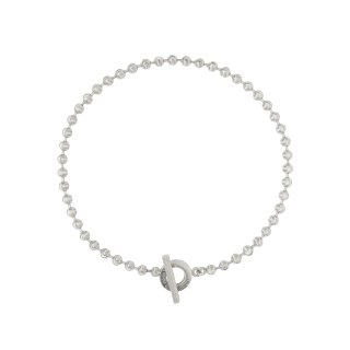 Collana in argento 925 con catena Boule