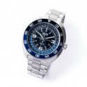 Orologio Uomo 4Us Cesare Paciotti Nero Blu Quarzo Solo Tempo Acciaio T4St432