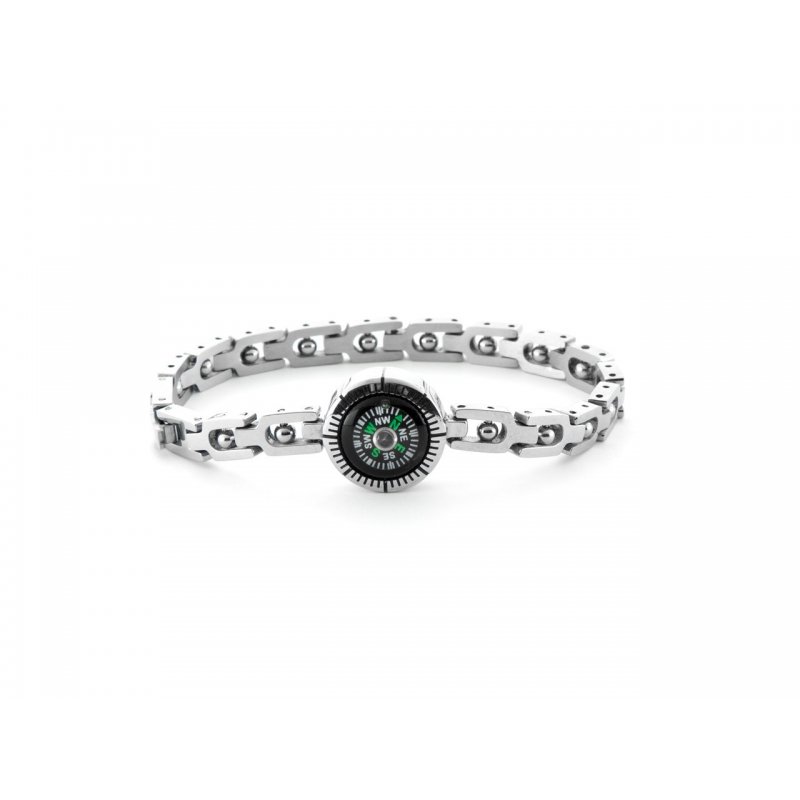 Bracciale Uomo 4Us Cesare Paciotti  Acciaio Con Bussola  4Ubr6712
