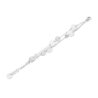 Bracciale Con Medagliette Argentato