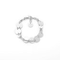 Bracciale Con Medagliette Argentato