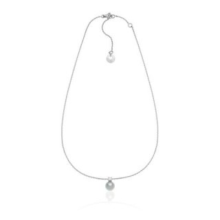 Collana In Argento Con Perla Scura