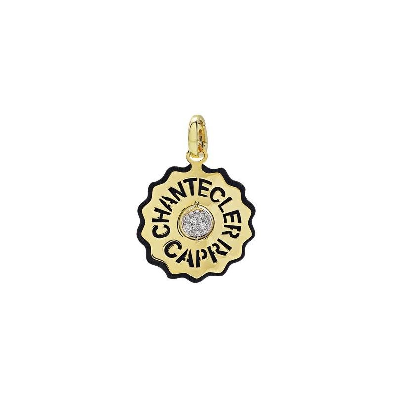 Chantecler - Ciondolo Logo - Oro Giallo - Diamanti