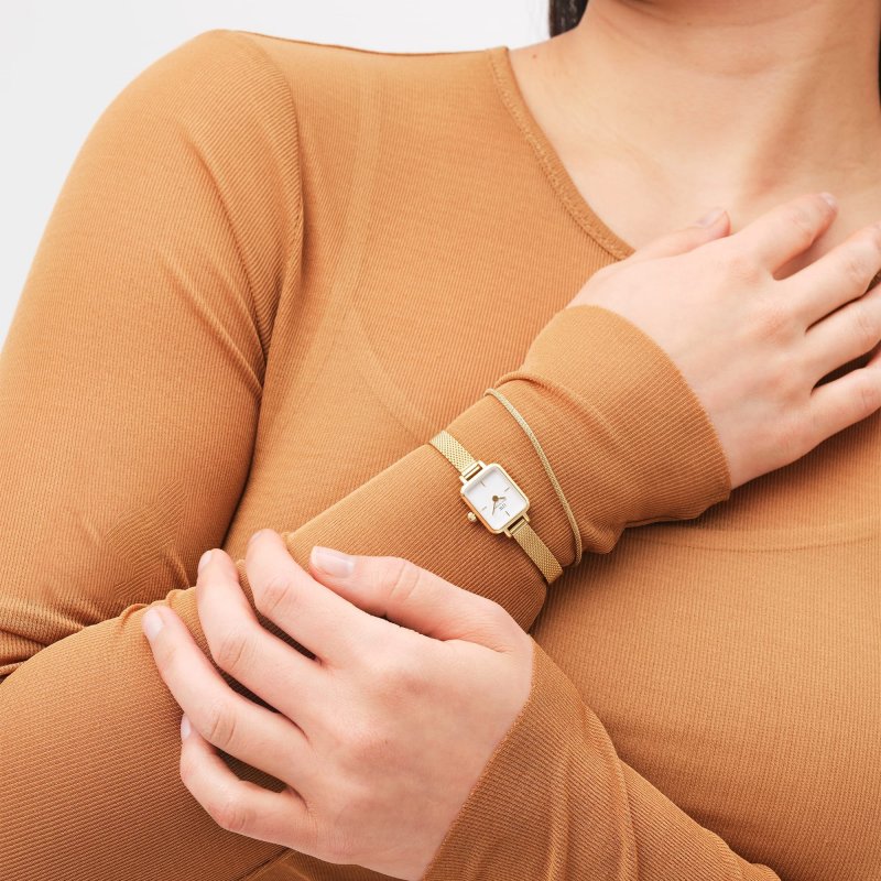 Daniel Wellington - Quadro Mini Evergold - Oro - Bianco