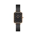Daniel Wellington - Quadro Pressed Ashfield - Oro Rosa - Nero